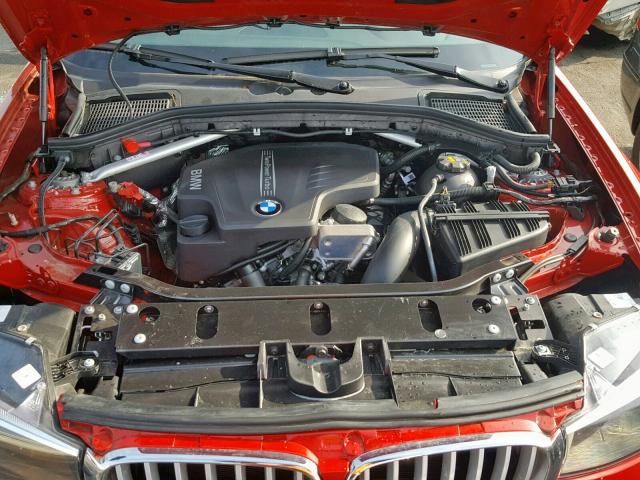 5UXWZ7C39H0X42311 - 2017 BMW X3 SDRIVE2 RED photo 7