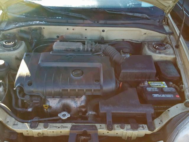 KMHCG35C94U294151 - 2004 HYUNDAI ACCENT GL GOLD photo 7