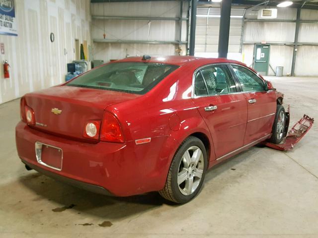 1G1ZC5E01CF255707 - 2012 CHEVROLET MALIBU 1LT RED photo 4