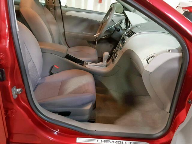 1G1ZC5E01CF255707 - 2012 CHEVROLET MALIBU 1LT RED photo 5