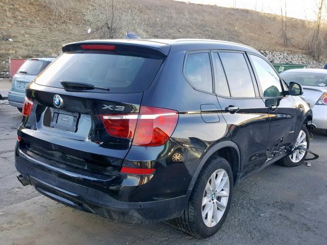 5UXWX9C52H0T04295 - 2017 BMW X3 XDRIVE2 BLACK photo 4