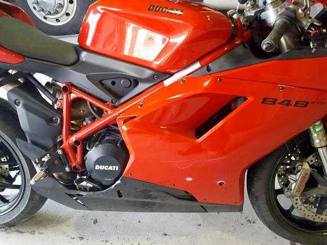 ZDM1XBMV2CB019034 - 2012 DUCATI SUPERBIKE RED photo 7