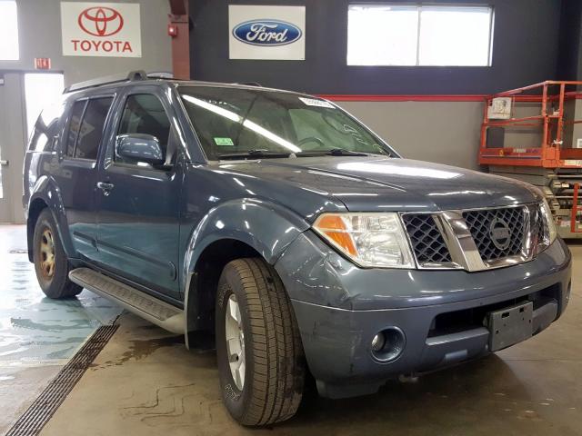 5N1AR18W05C704340 - 2005 NISSAN PATHFINDER BLUE photo 1