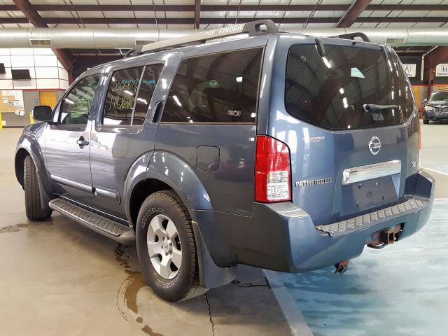 5N1AR18W05C704340 - 2005 NISSAN PATHFINDER BLUE photo 3