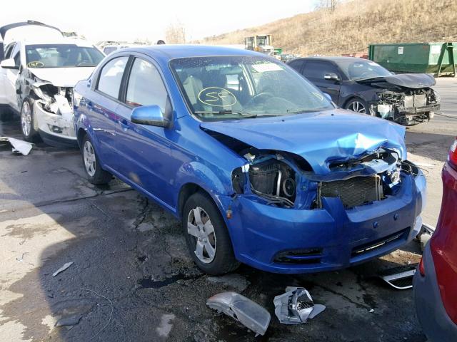 KL1TD5DE2AB100215 - 2010 CHEVROLET AVEO LS BLUE photo 1