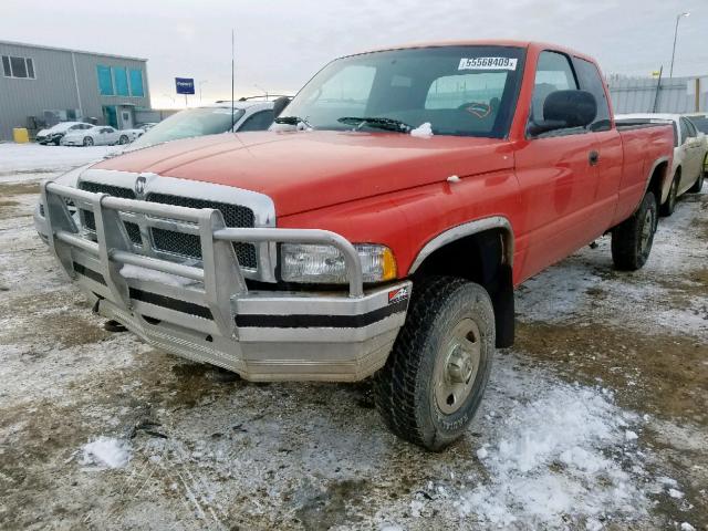 3B7KF22Z8XG107270 - 1999 DODGE RAM 2500 ORANGE photo 2