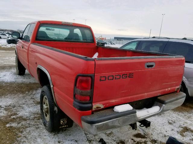 3B7KF22Z8XG107270 - 1999 DODGE RAM 2500 ORANGE photo 3