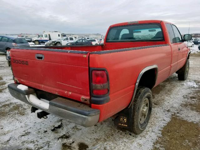 3B7KF22Z8XG107270 - 1999 DODGE RAM 2500 ORANGE photo 4