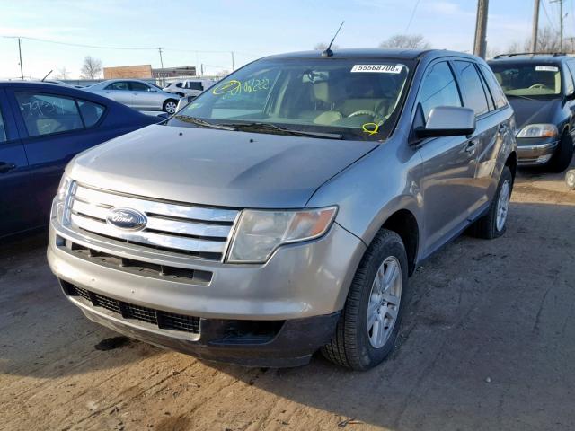 2FMDK38C88BA14164 - 2008 FORD EDGE SEL GRAY photo 2