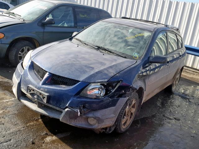 5Y2SL62823Z420008 - 2003 PONTIAC VIBE BLUE photo 2