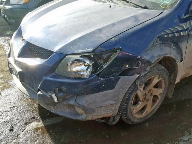 5Y2SL62823Z420008 - 2003 PONTIAC VIBE BLUE photo 9