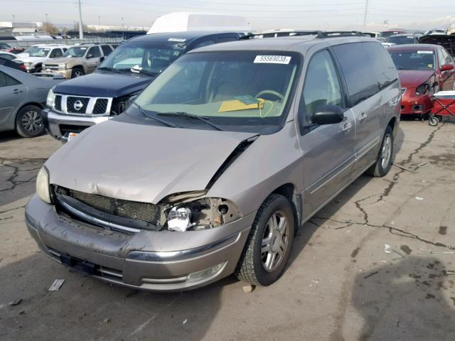 2FMZA52452BB53262 - 2002 FORD WINDSTAR S GOLD photo 2