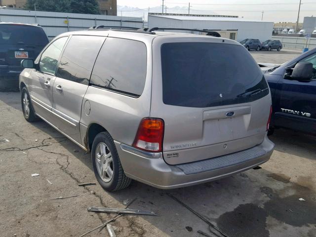 2FMZA52452BB53262 - 2002 FORD WINDSTAR S GOLD photo 3