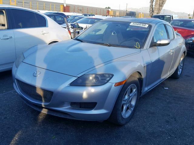 JM1FE17N250142604 - 2005 MAZDA RX8 SILVER photo 2