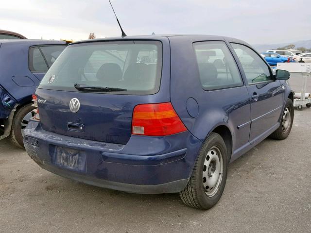 9BWBK61J534006344 - 2003 VOLKSWAGEN GOLF GL BLUE photo 4