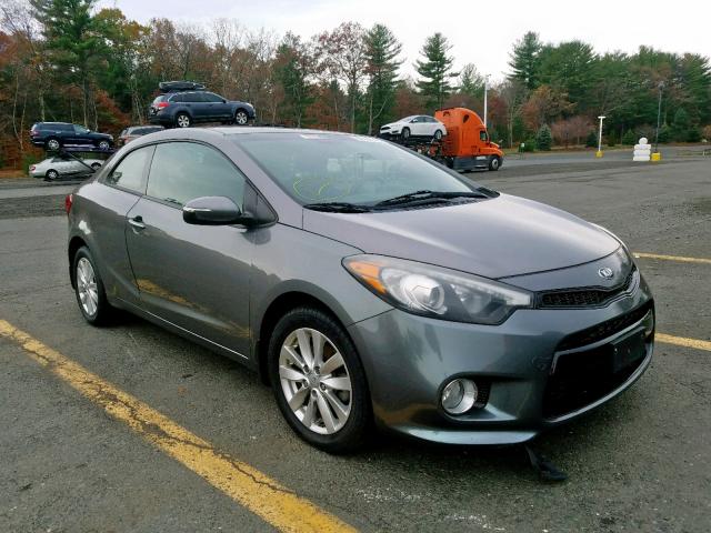 KNAFX6A89E5229796 - 2014 KIA FORTE EX GRAY photo 1