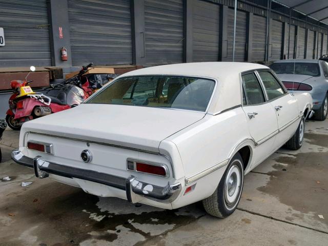 3K92F144801 - 1973 FORD MAVERICK WHITE photo 4