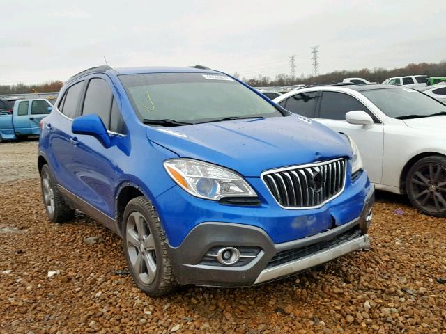 KL4CJBSB2DB174614 - 2013 BUICK ENCORE CON BLUE photo 1