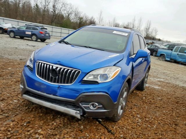 KL4CJBSB2DB174614 - 2013 BUICK ENCORE CON BLUE photo 2