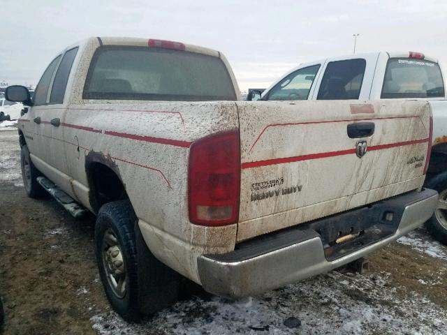 1D7KS28D66J207099 - 2006 DODGE RAM 2500 S WHITE photo 3