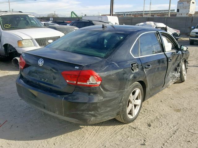 1VWBP7A31DC025397 - 2013 VOLKSWAGEN PASSAT SE BLACK photo 4