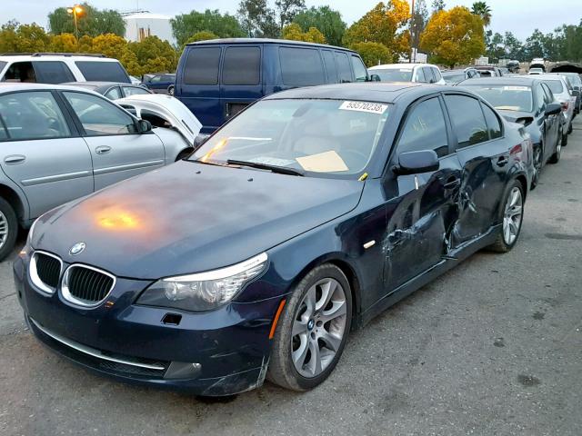 WBANW13588CZ75984 - 2008 BMW 535 I BLUE photo 2