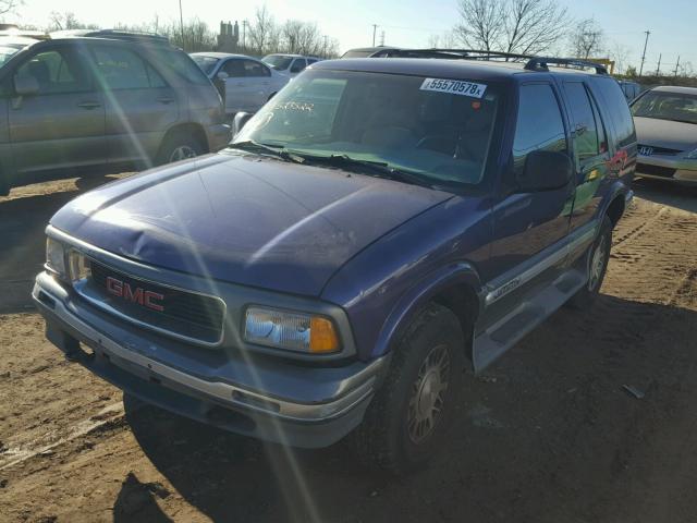 1GKDT13WXS2523522 - 1995 GMC JIMMY PURPLE photo 2