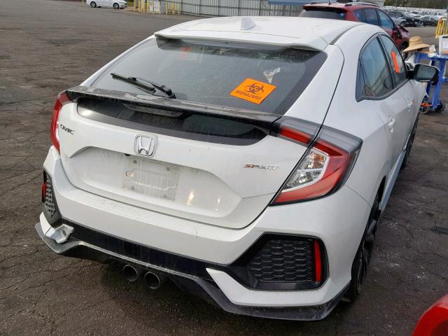 SHHFK7H4XJU406406 - 2018 HONDA CIVIC SPOR WHITE photo 4
