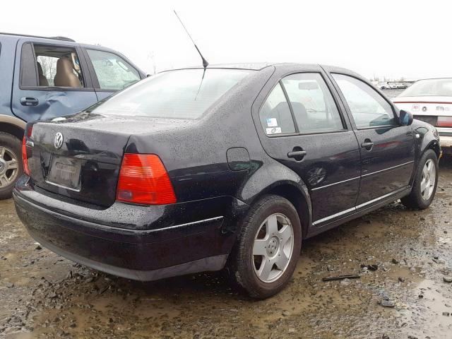 3VWSK69M21M150084 - 2001 VOLKSWAGEN JETTA GLS BLACK photo 4