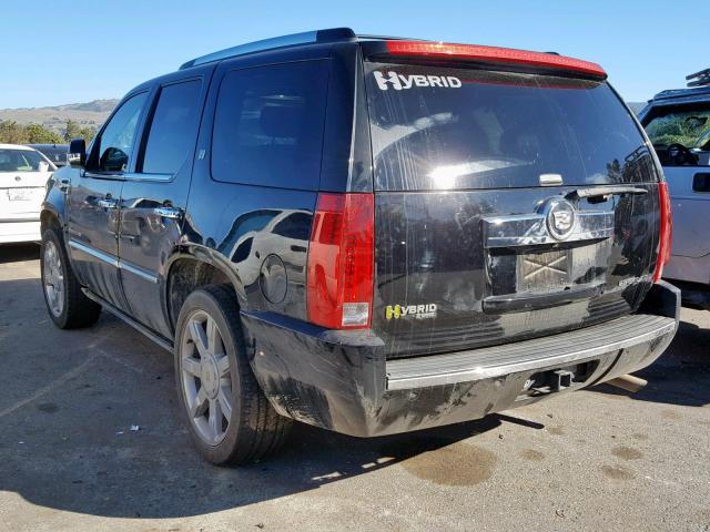 1GYFC43579R105623 - 2009 CADILLAC ESCALADE H BLACK photo 3