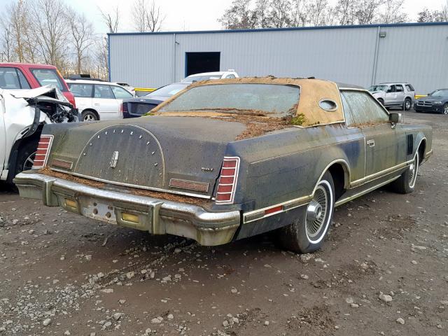 7Y89A914698 - 1977 LINCOLN MKC BLACK BLUE photo 4