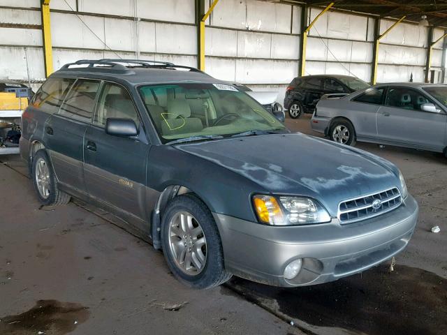 4S3BH665127611317 - 2002 SUBARU LEGACY OUT GREEN photo 1