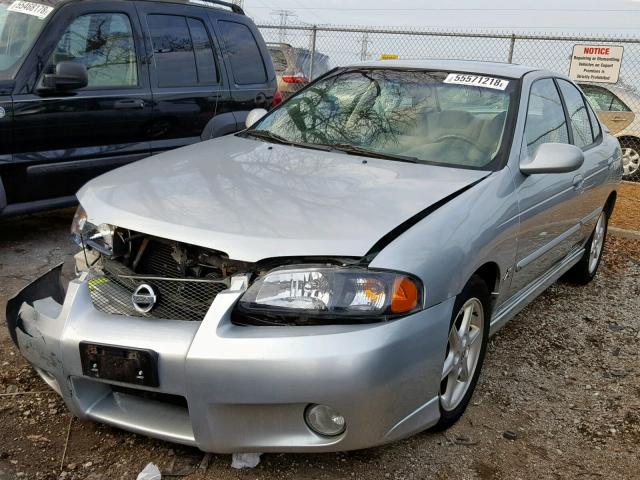 3N1AB51D22L713083 - 2002 NISSAN SENTRA SE- SILVER photo 2