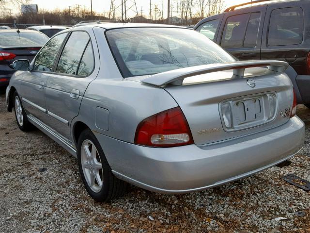 3N1AB51D22L713083 - 2002 NISSAN SENTRA SE- SILVER photo 3