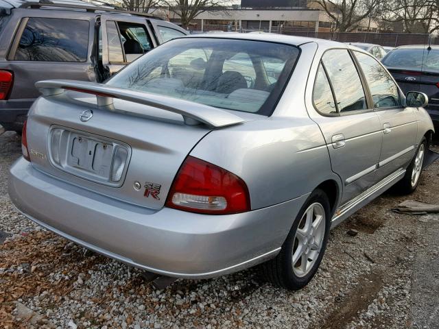 3N1AB51D22L713083 - 2002 NISSAN SENTRA SE- SILVER photo 4