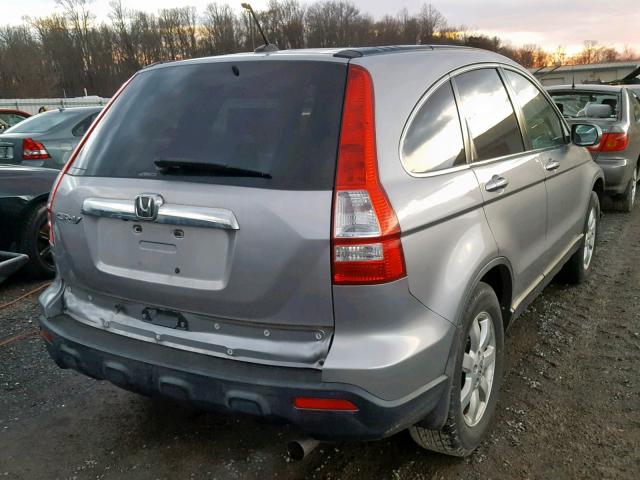 JHLRE48767C095564 - 2007 HONDA CR-V EXL SILVER photo 4