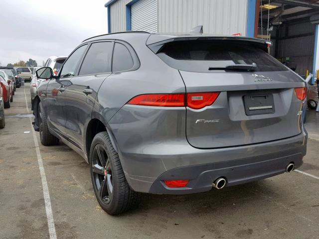 SADCL2BV9HA893174 - 2017 JAGUAR F-PACE R - GRAY photo 3