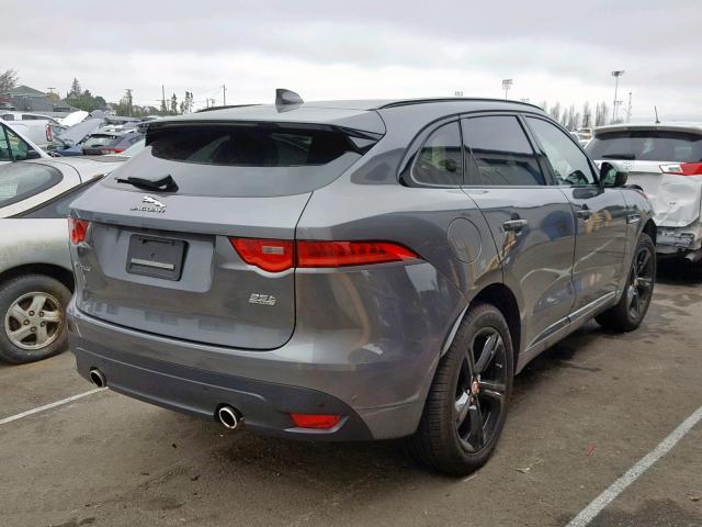 SADCL2BV9HA893174 - 2017 JAGUAR F-PACE R - GRAY photo 4