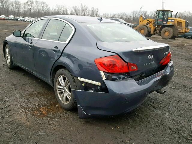 JN1CV6ARXDM759447 - 2013 INFINITI G37 GRAY photo 3