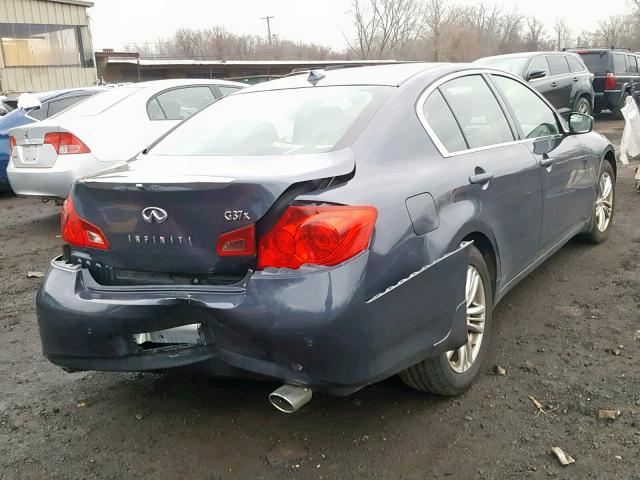 JN1CV6ARXDM759447 - 2013 INFINITI G37 GRAY photo 4