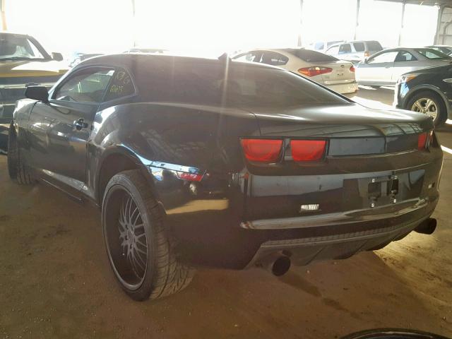 2G1FA1ED7B9165036 - 2011 CHEVROLET CAMARO LS BLACK photo 3