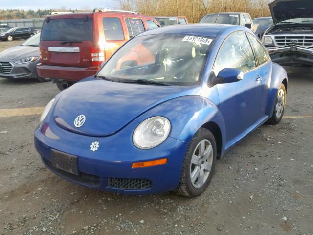 3VWPW31C47M507673 - 2007 VOLKSWAGEN NEW BEETLE BLUE photo 2