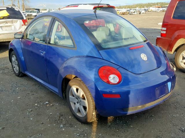 3VWPW31C47M507673 - 2007 VOLKSWAGEN NEW BEETLE BLUE photo 3