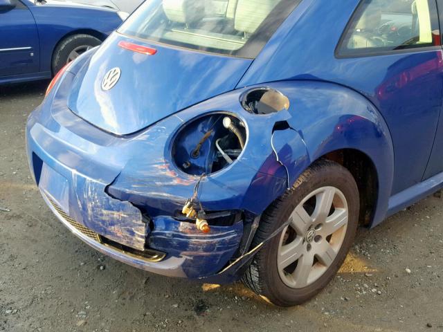 3VWPW31C47M507673 - 2007 VOLKSWAGEN NEW BEETLE BLUE photo 9