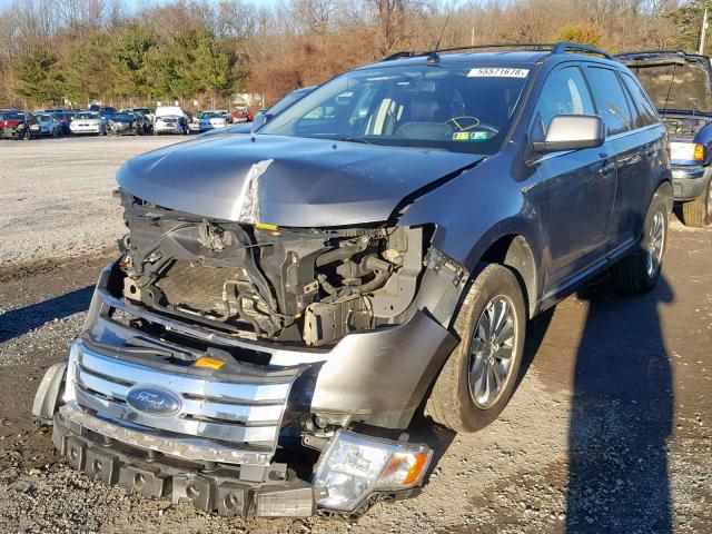 2FMDK4KC5ABA46154 - 2010 FORD EDGE LIMIT GRAY photo 2