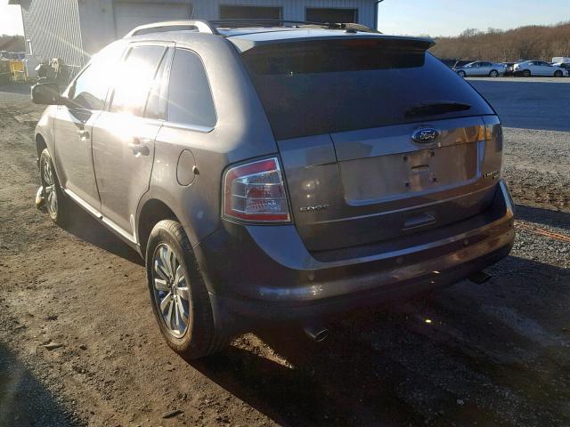 2FMDK4KC5ABA46154 - 2010 FORD EDGE LIMIT GRAY photo 3