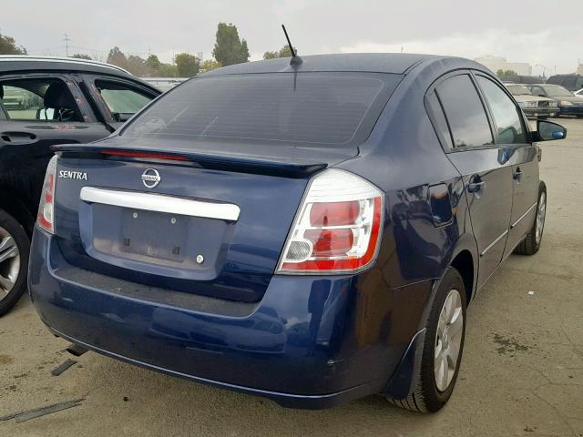 3N1AB6AP2CL707396 - 2012 NISSAN SENTRA 2.0 BLUE photo 4