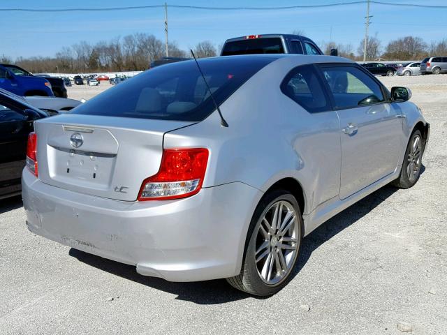 JTKJF5C74D3054410 - 2013 TOYOTA SCION TC ვერცხლისფერი ფოტო 4