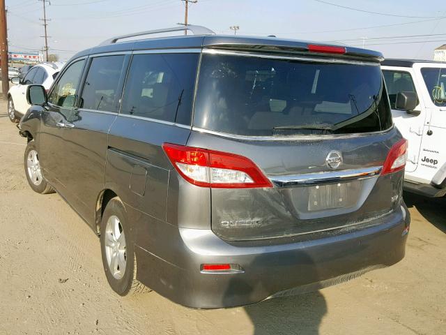 JN8AE2KP2H9169976 - 2017 NISSAN QUEST S GRAY photo 3