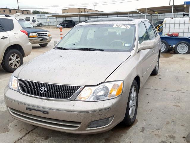 4T1BF28B6YU021783 - 2000 TOYOTA AVALON XL BROWN photo 2